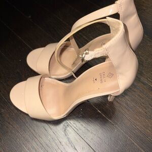 Call It Spring Nude Ankle Strap Heels